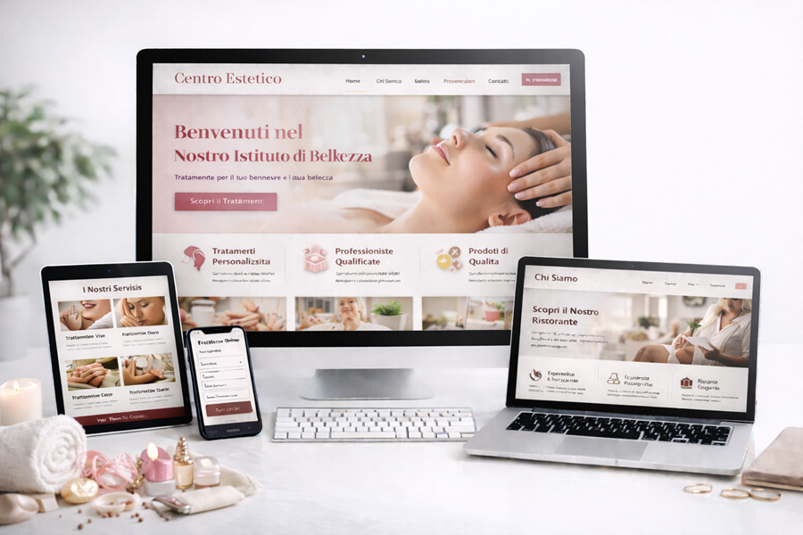 Realizzazione Sito Web Centro Estetico Estetista