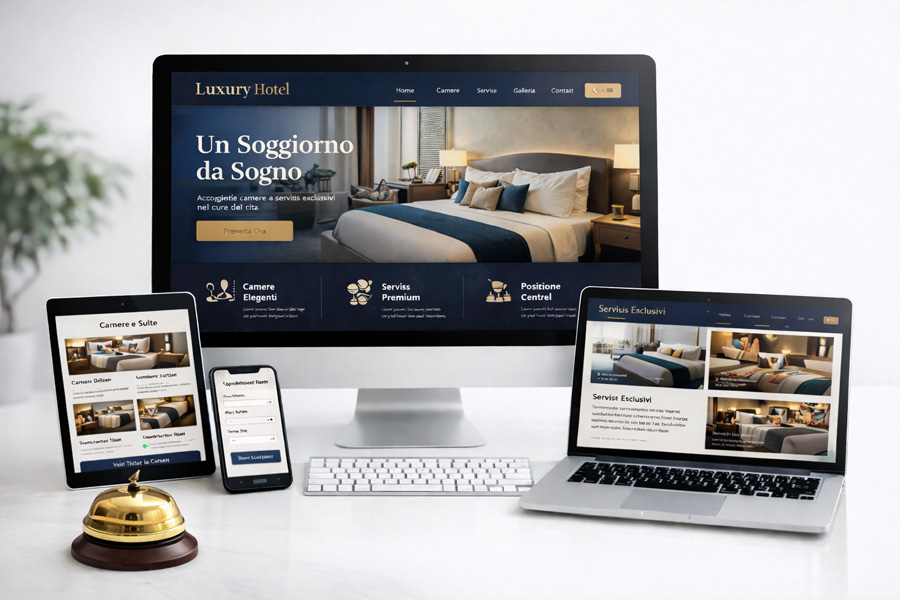 Realizzazione sito web per hotel albergo b&b casa vacanze