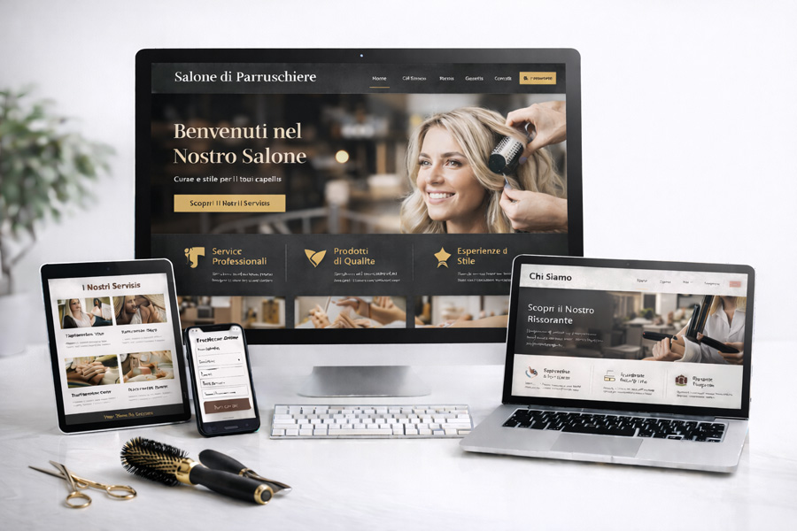 Realizzazione sito web per parrucchiera